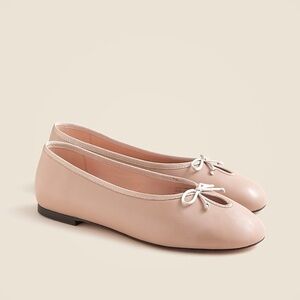 J Crew Andi keyhole ballet flats in leather CM894